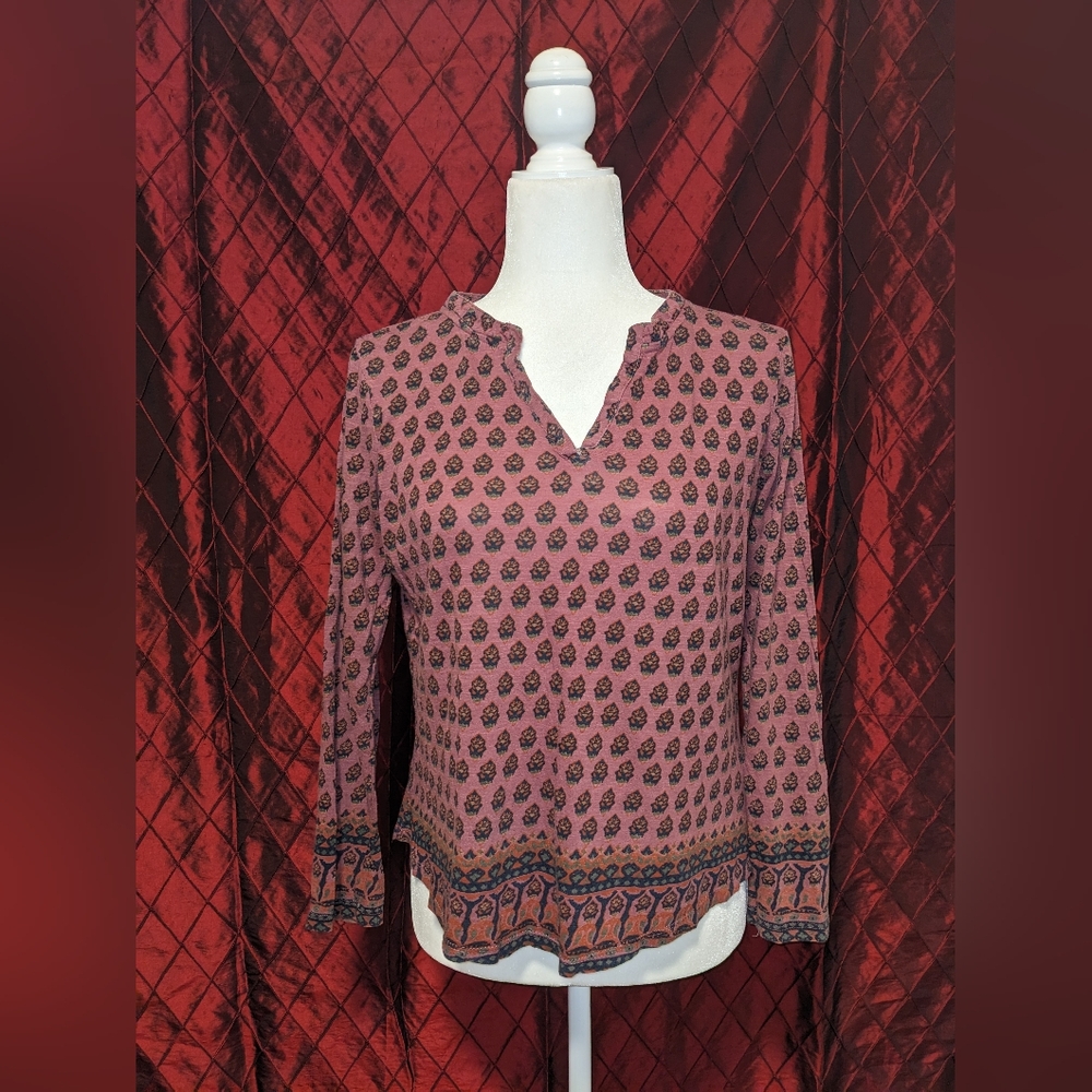 Beach Lunch Lounge boho long sleeve size Small